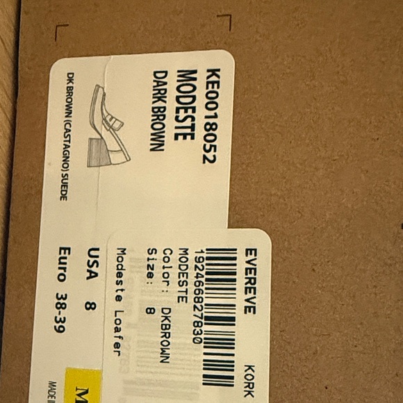 Kork-Ease Dark Brown Suede Block Heel Loafers - Picture 7 of 7